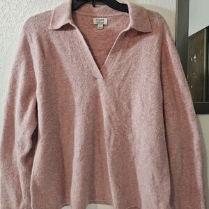 J. Crew Soft Pink V-Neck Sweater